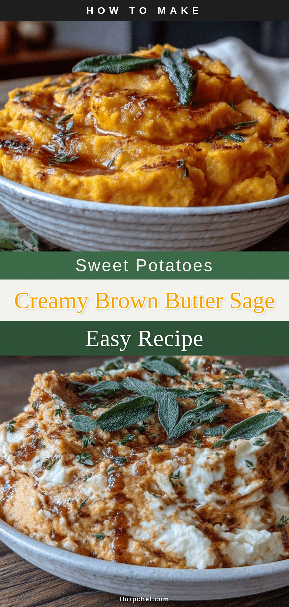 creamy brown butter sage mashed sweet potatoes recipe