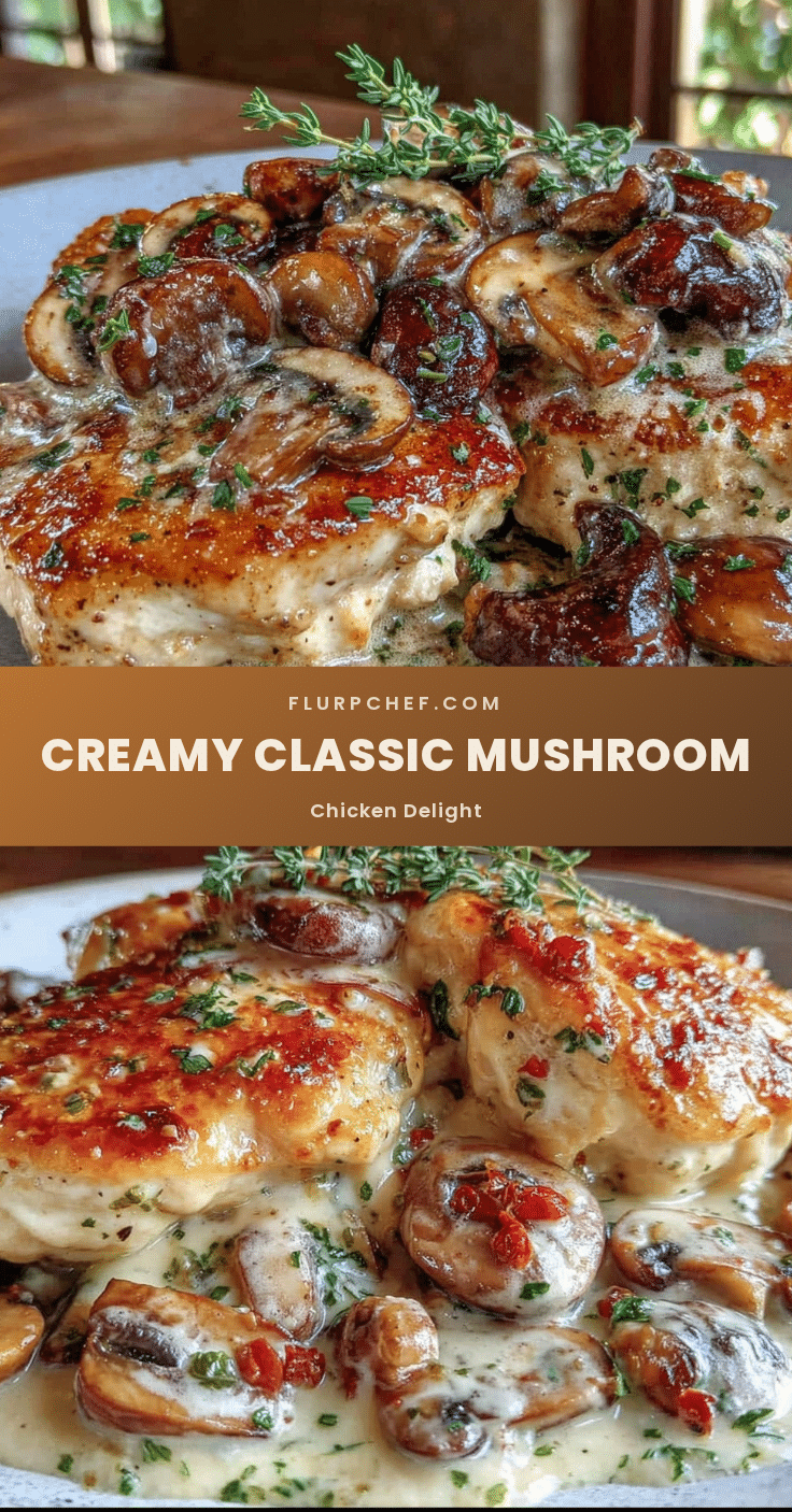 creamy classic mushroom chicken delight recipe