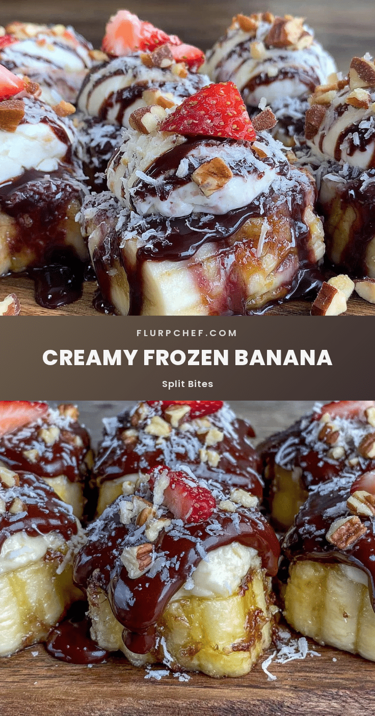 creamy frozen banana split bites recipe