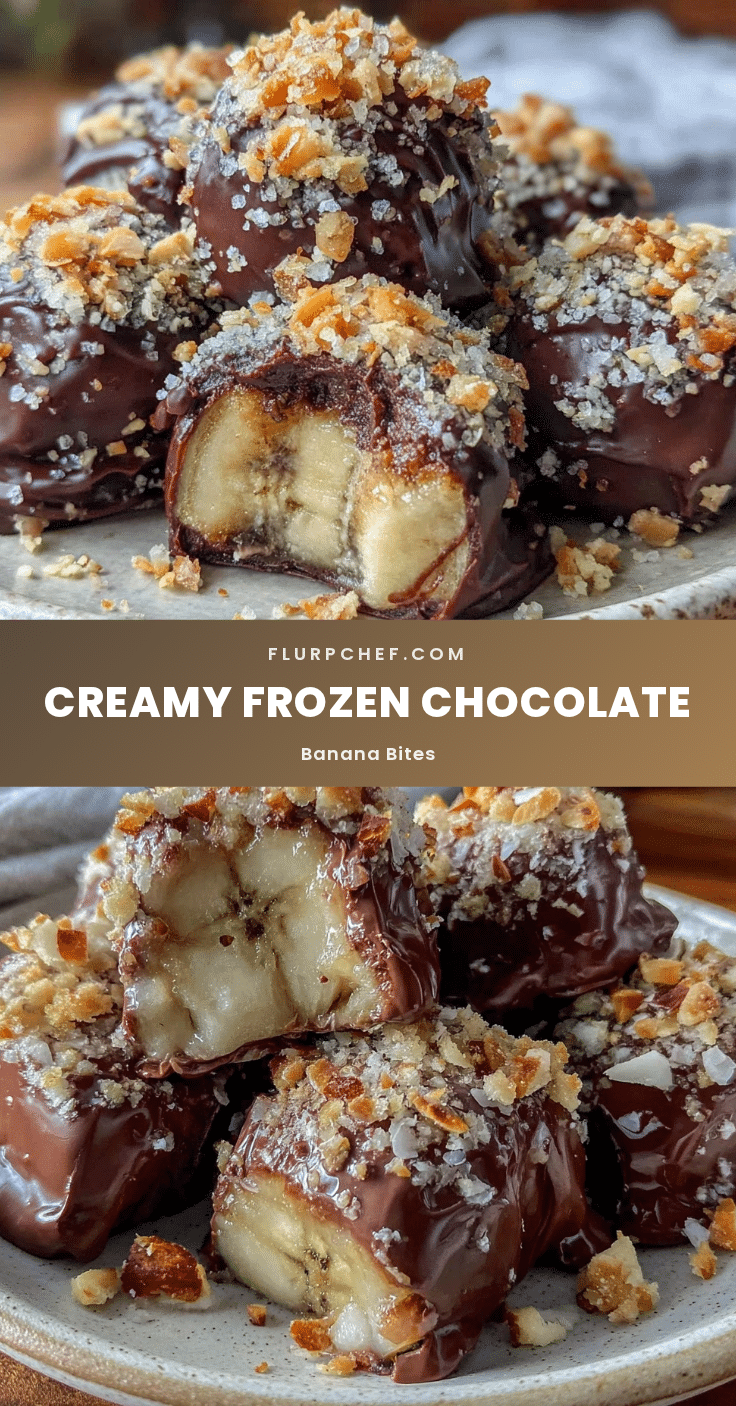 creamy frozen chocolate banana bites recipe