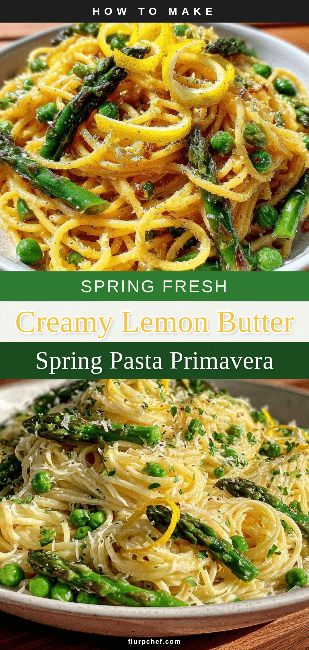 creamy lemon butter spring pasta primavera recipe