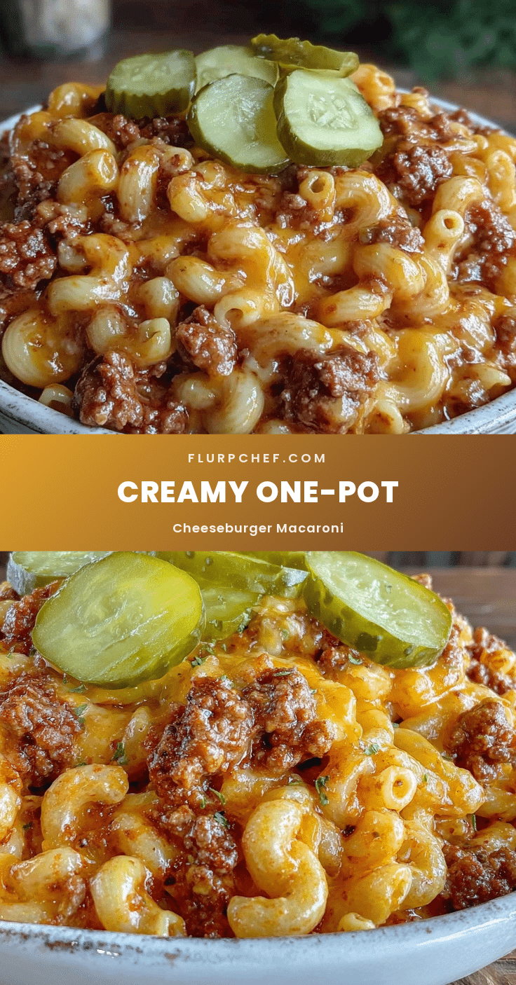 creamy one-pot cheeseburger macaroni recipe