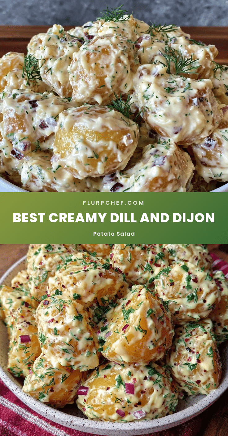 creamy potato salad with dill and dijon recipe