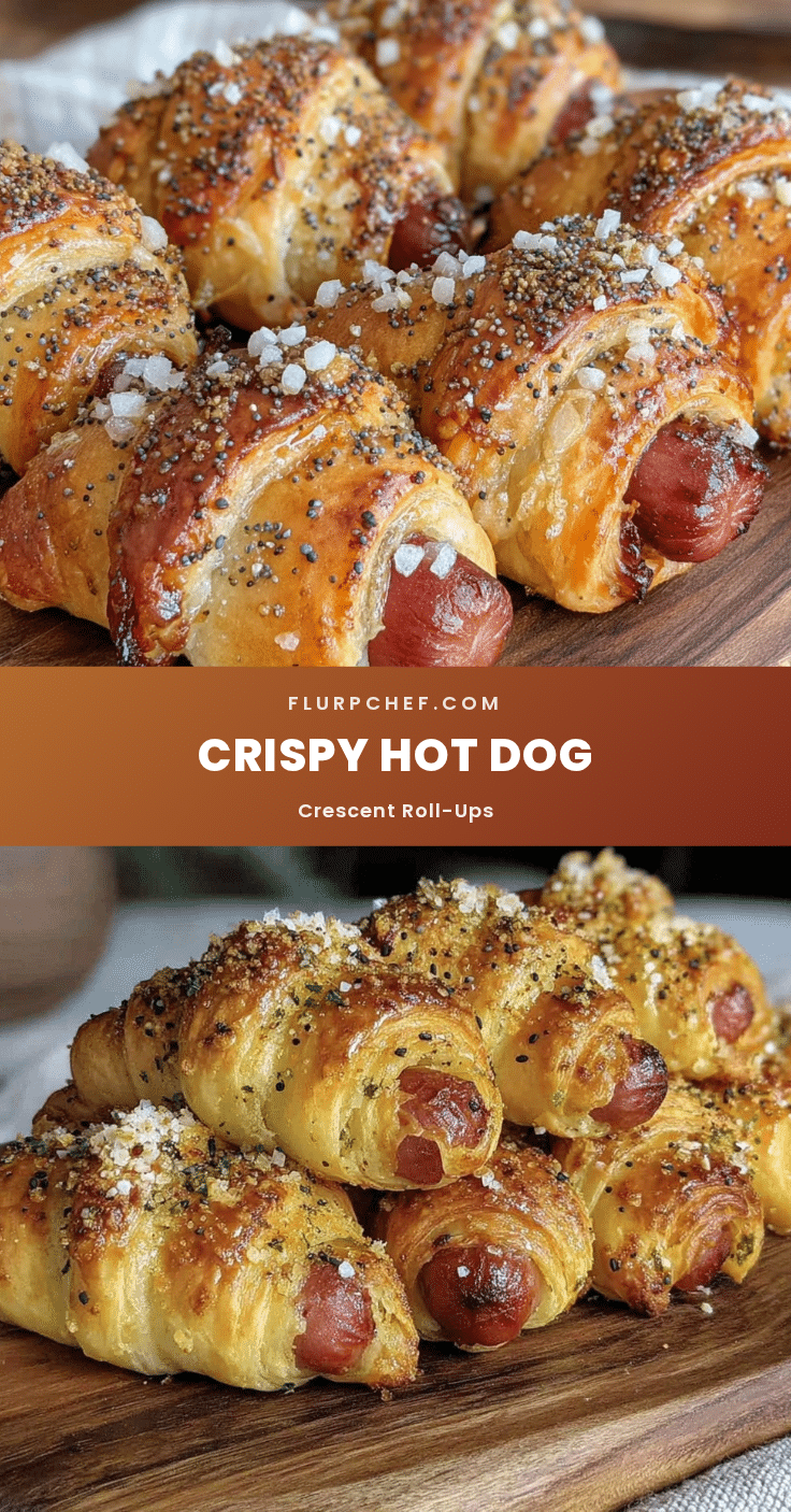 crispy hot dog crescent roll-ups recipe