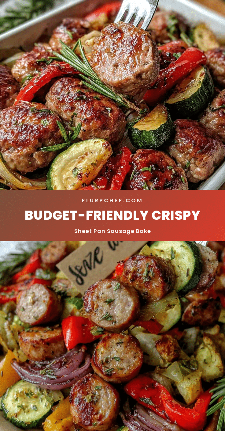 crispy sheet pan sausage and vegetable bake recipe
