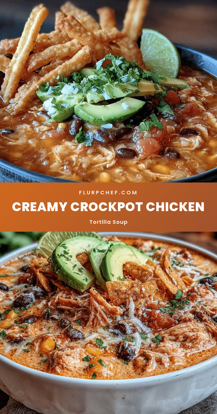 crockpot chicken tortilla soup recipe