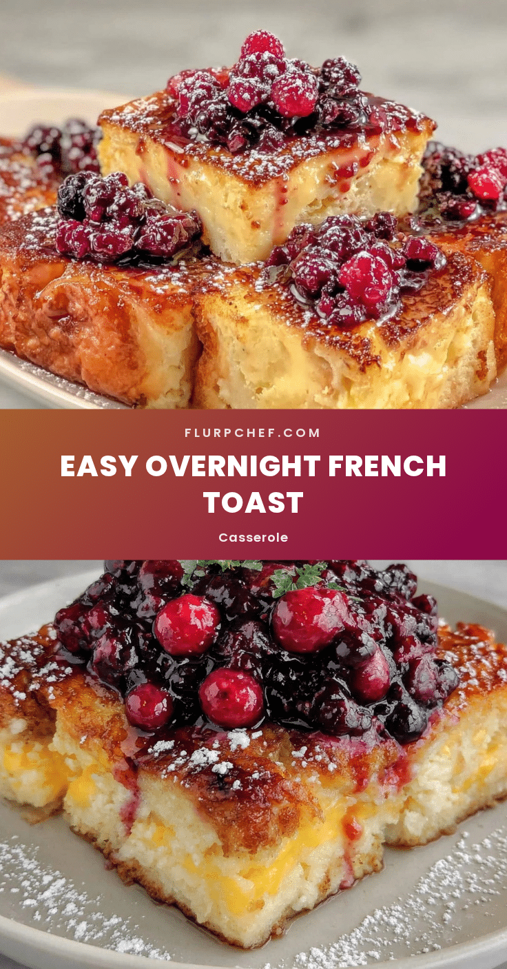 easy overnight french toast casserole recipe