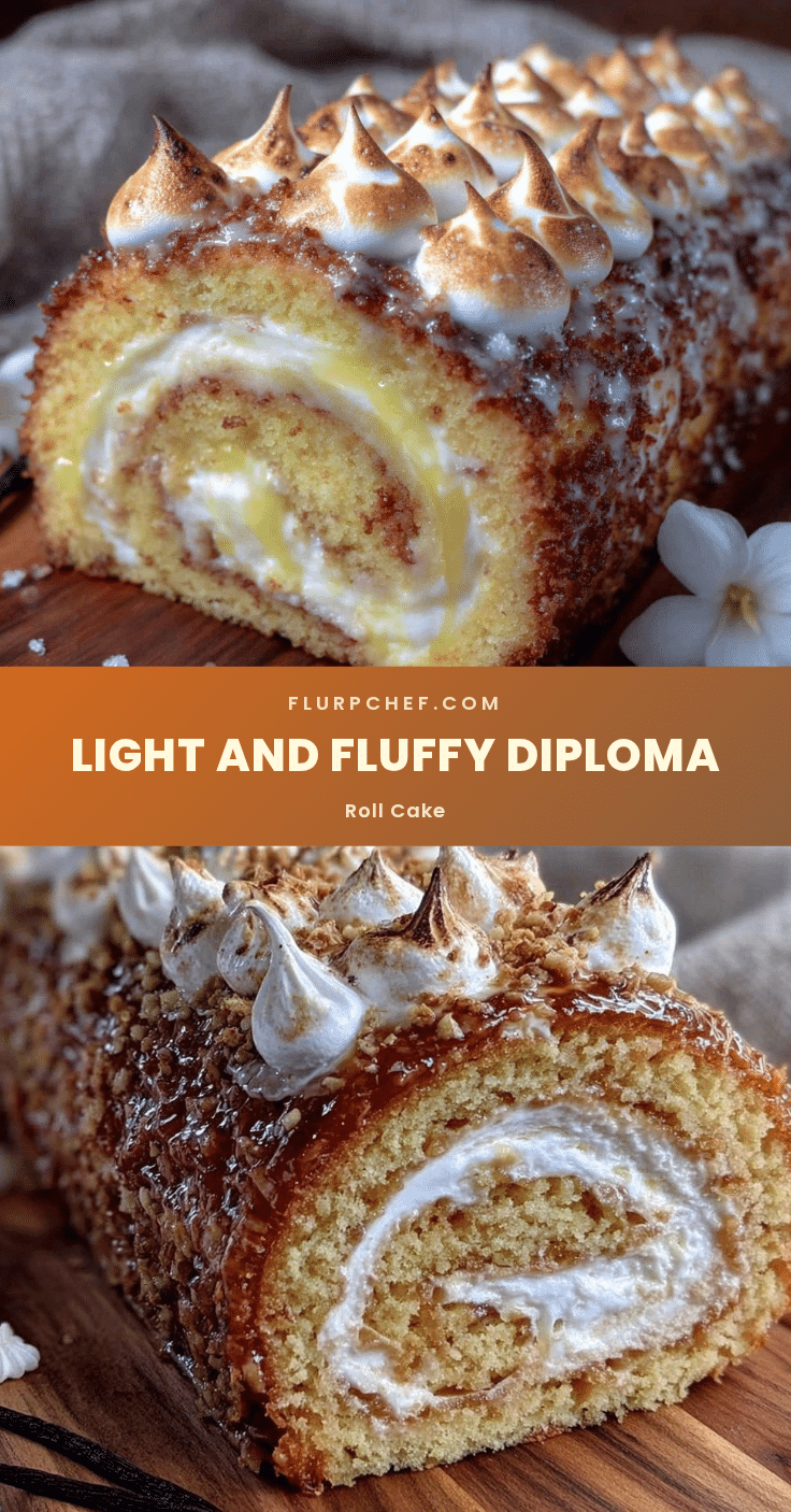 fluffy diploma roll cake recipe