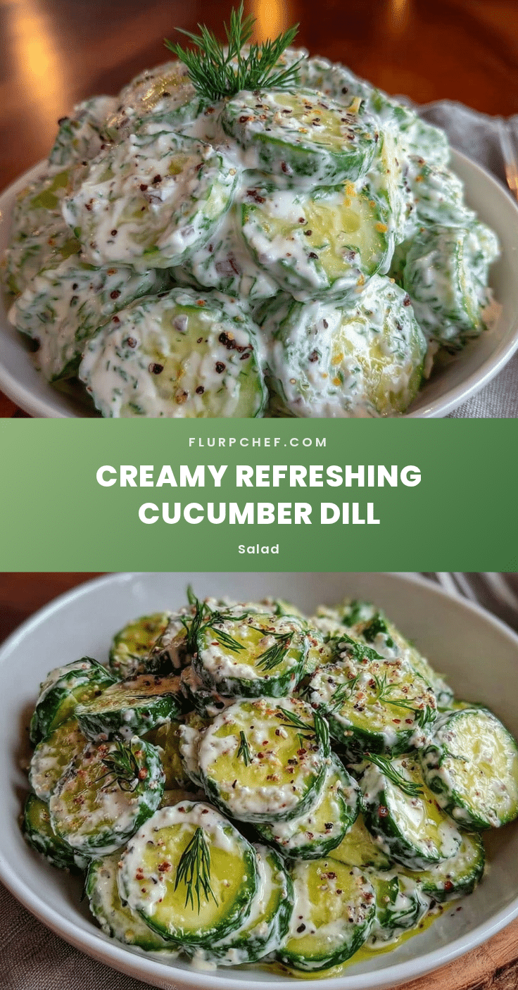 fresh creamy cucumber dill salad recipe