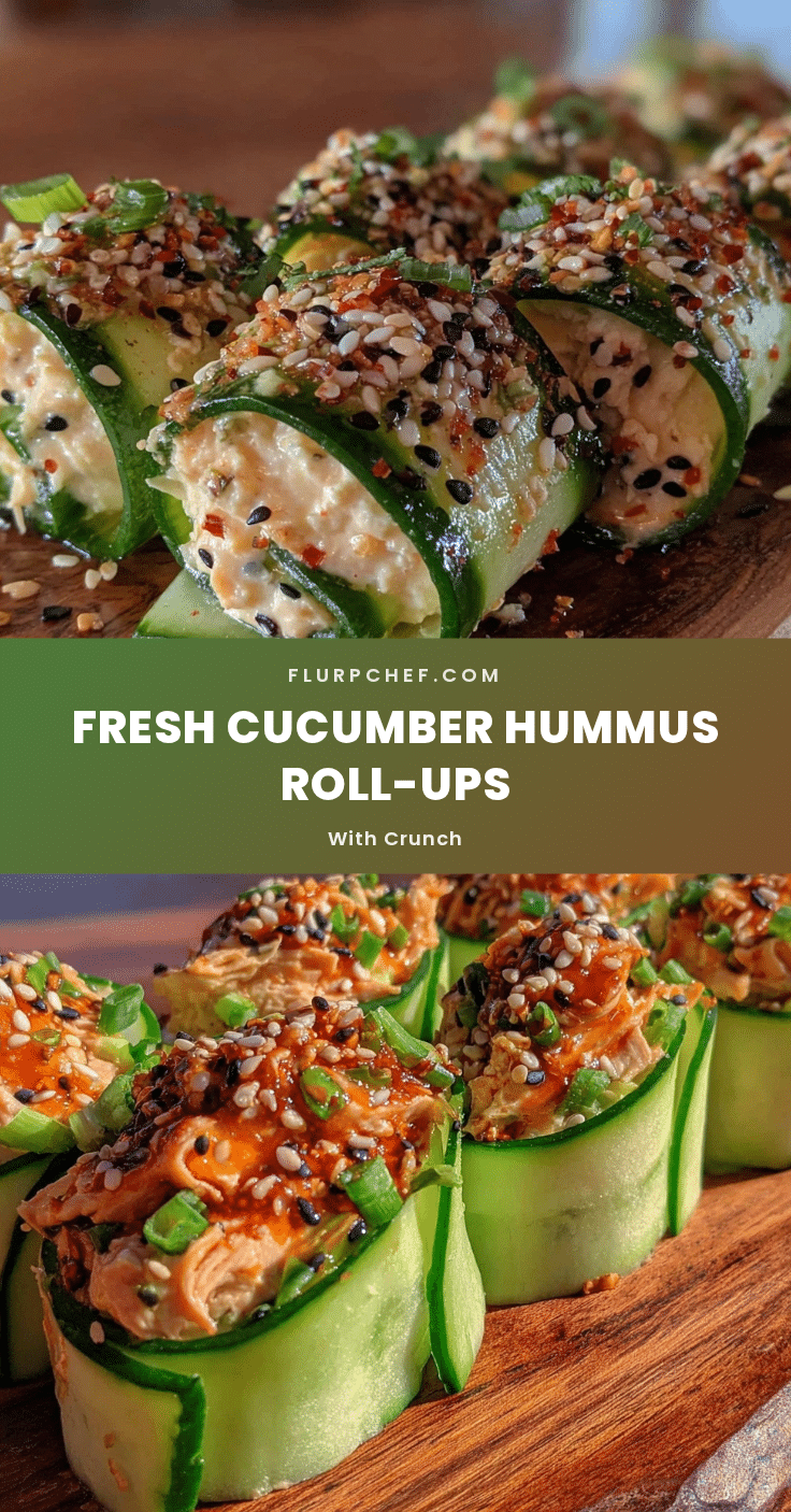 fresh cucumber hummus roll-ups recipe
