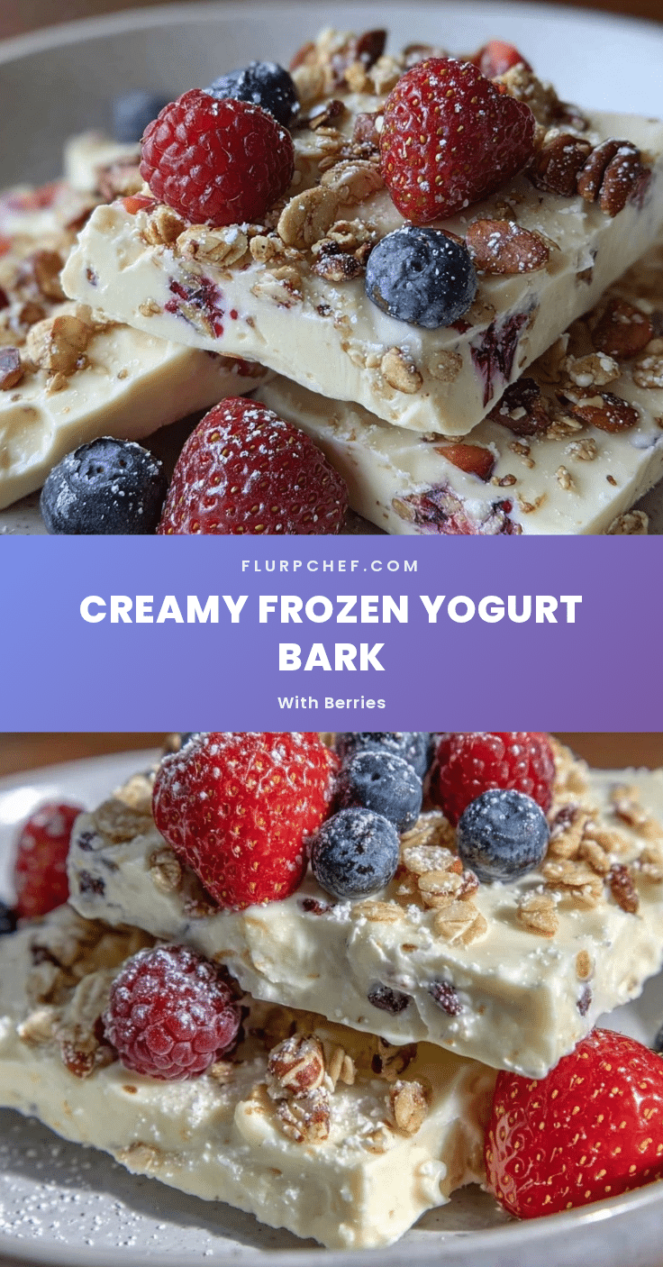 fresh frozen yogurt bark recipe