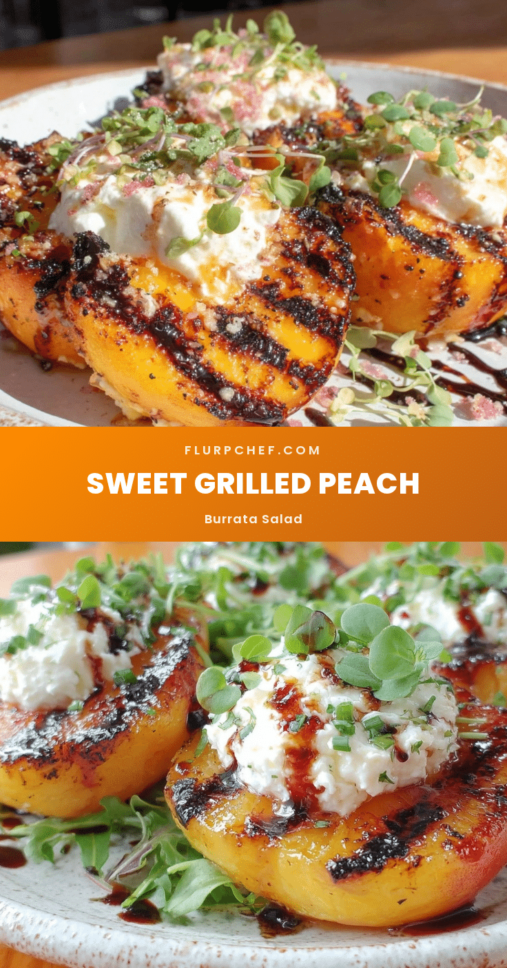 fresh grilled peach and burrata salad recipe