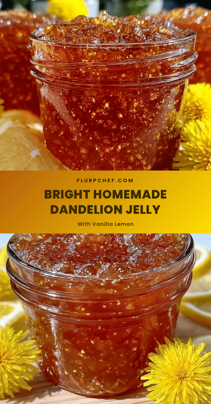 fresh homemade dandelion jelly recipe