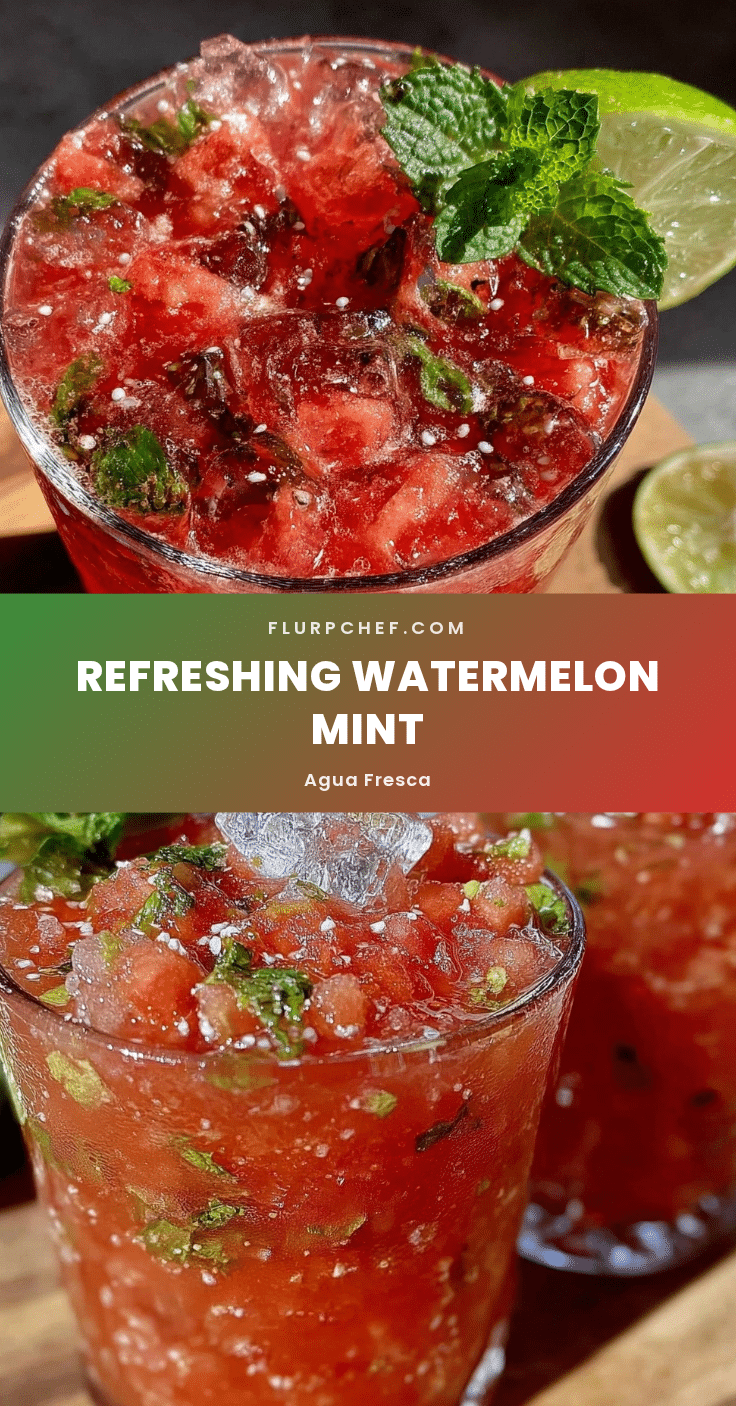 fresh watermelon mint agua fresca recipe