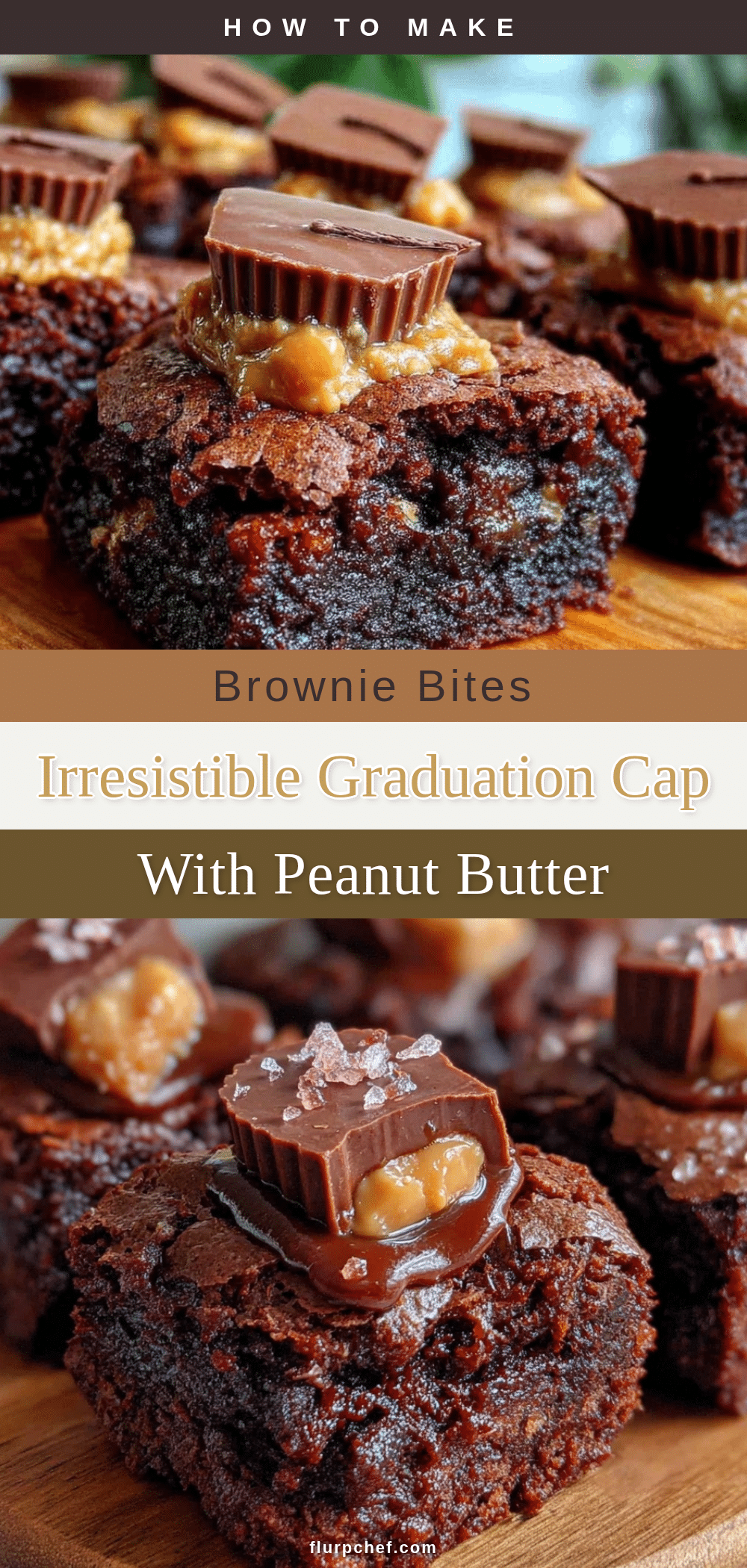 graduation cap brownie bites recipe