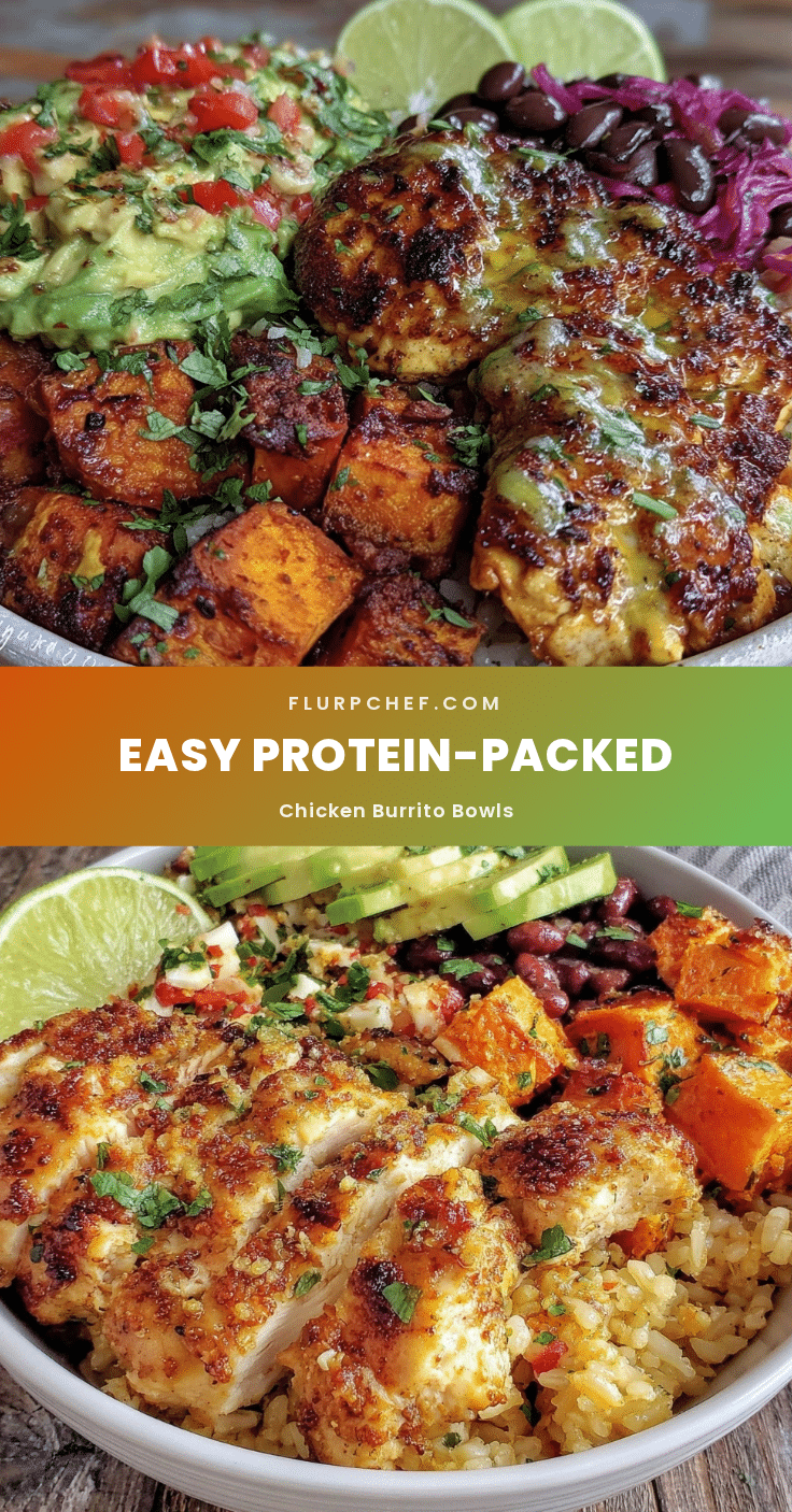 healthy protein-packed chicken burrito bowls recipe