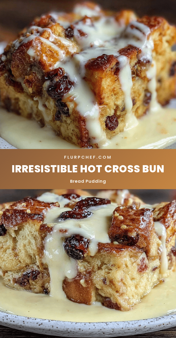 hot cross bun bread pudding recipe