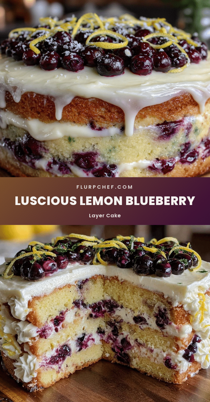 lemon blueberry layer cake recipe