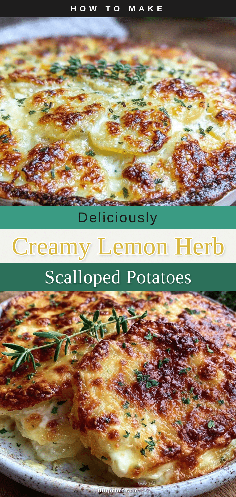 lemon herb scalloped potatoes recipe