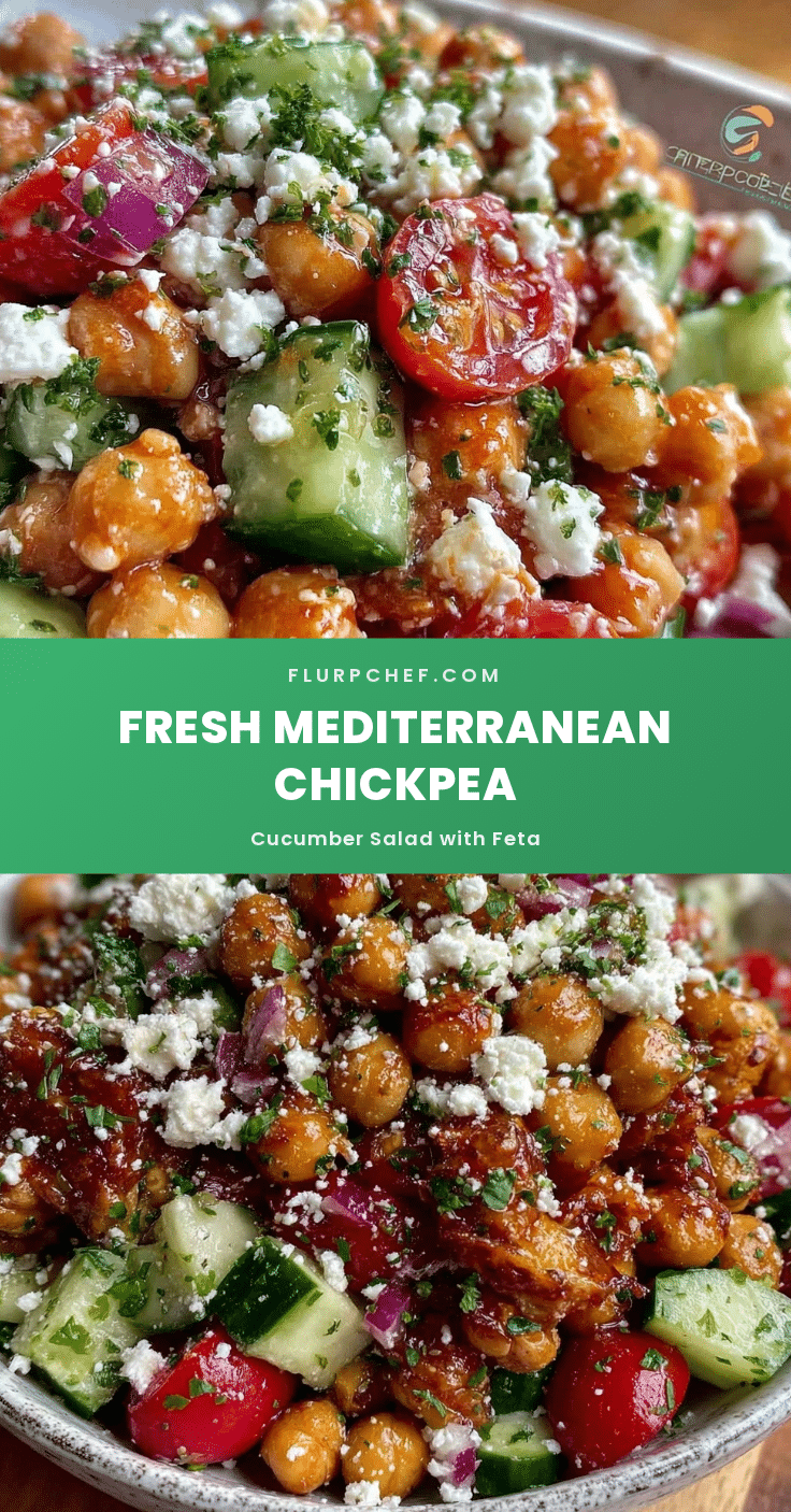 Mediterranean Chickpea Cucumber Salad recipe