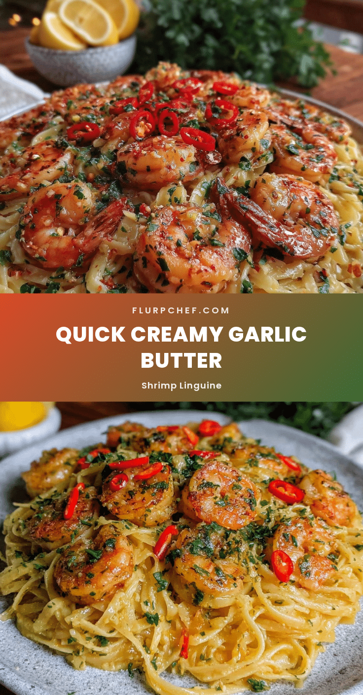 quick garlic butter shrimp linguine recipe