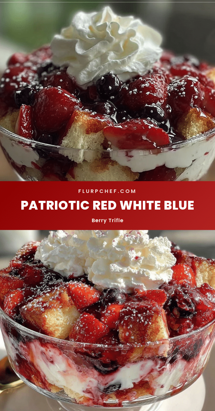 red white and blue berry trifle recipe