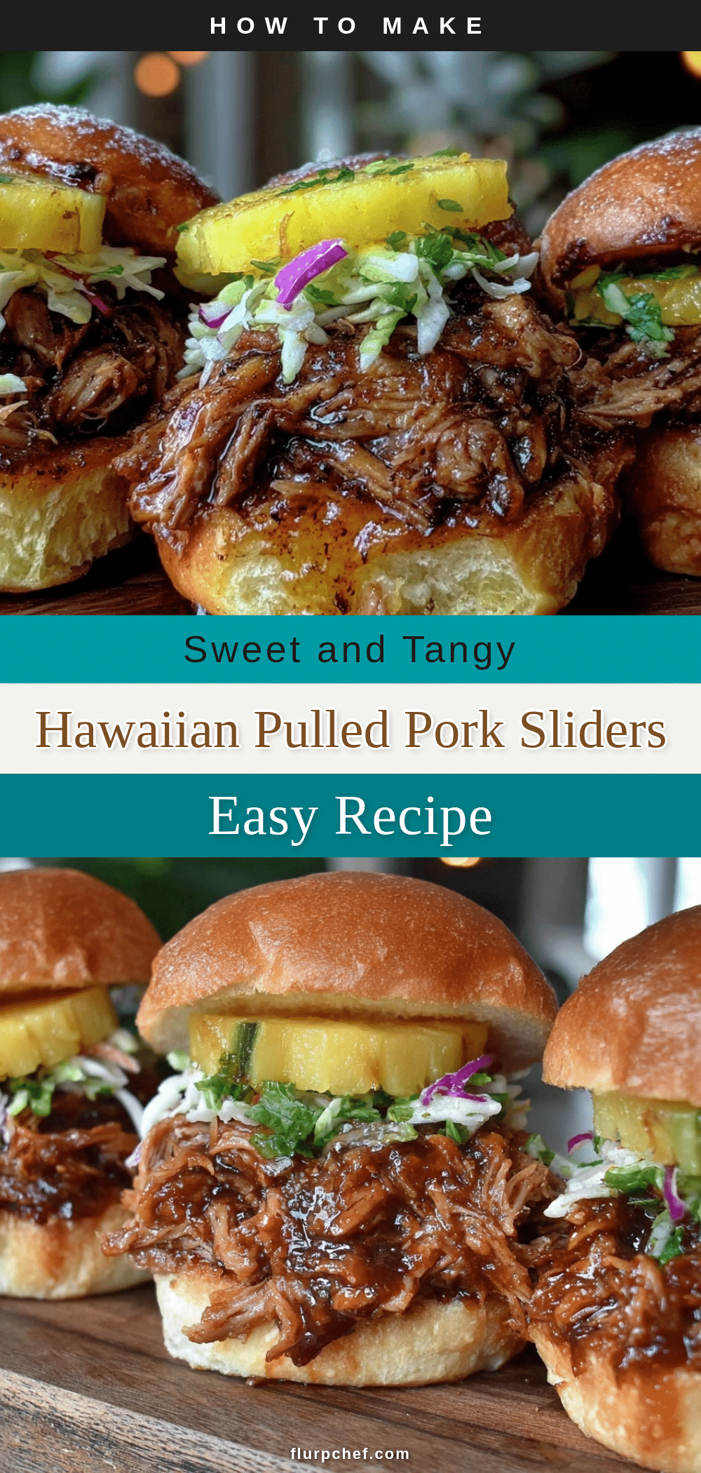 slow cooker Hawaiian pulled pork sliders recipe