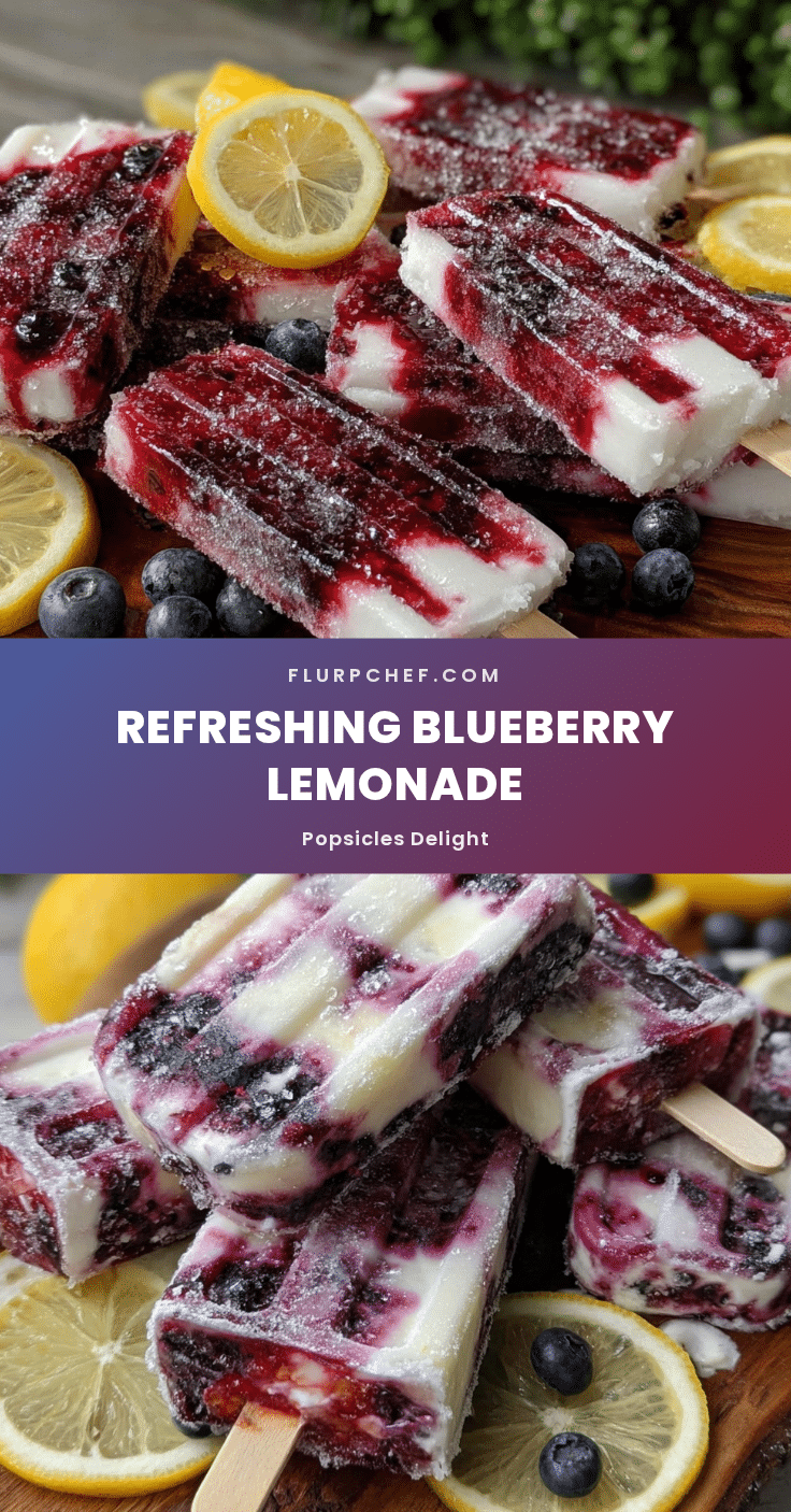 blueberry lemonade popsicles recipe