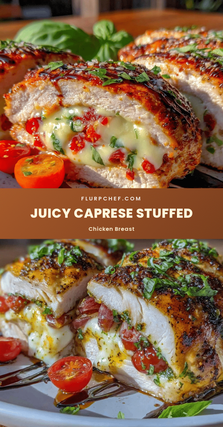 Caprese stuffed chicken breast recipe
