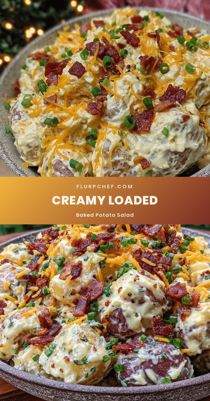 creamy loaded baked potato salad recipe