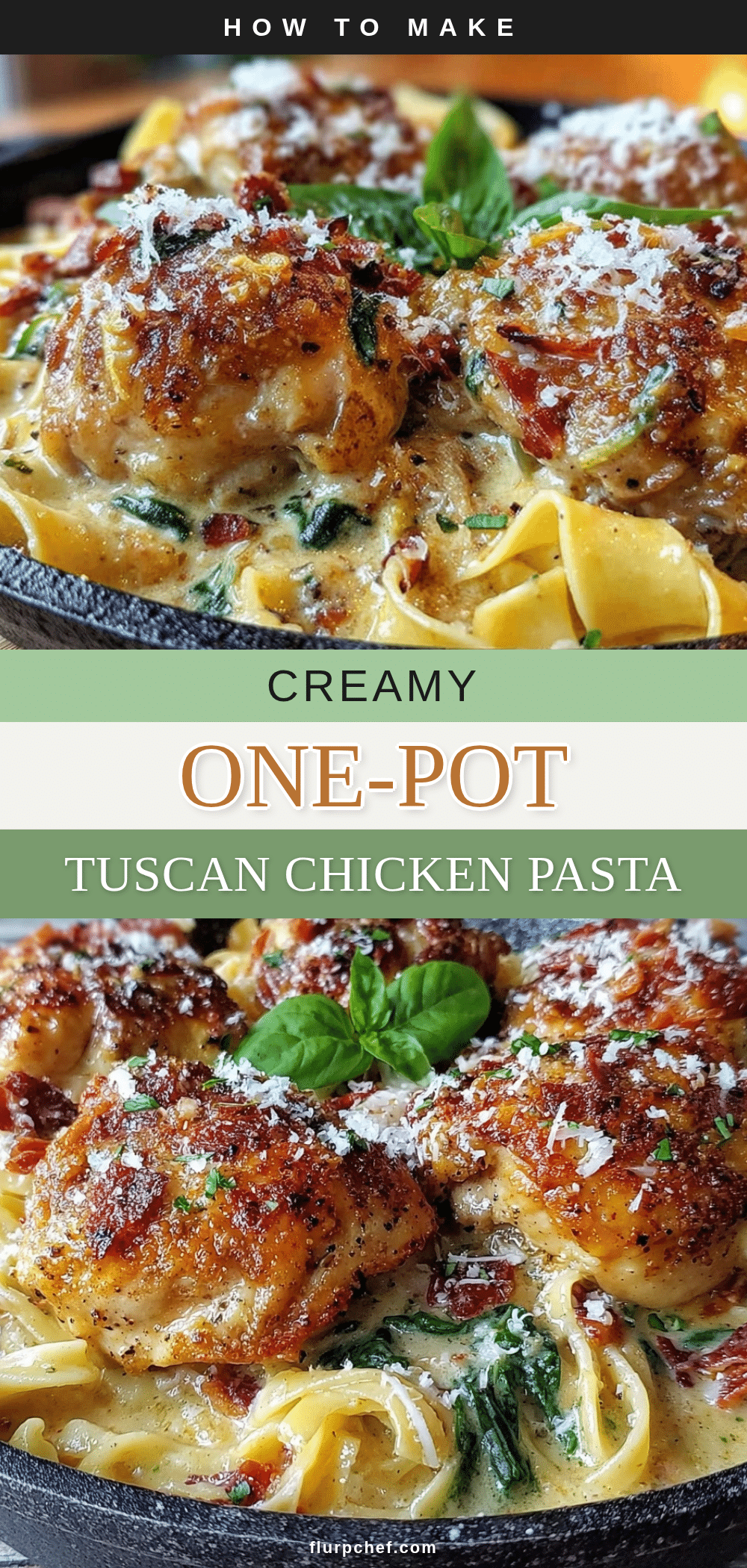 creamy one-pot tuscan chicken pasta recipe