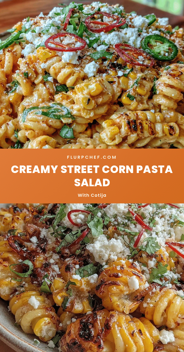 creamy street corn pasta salad recipe