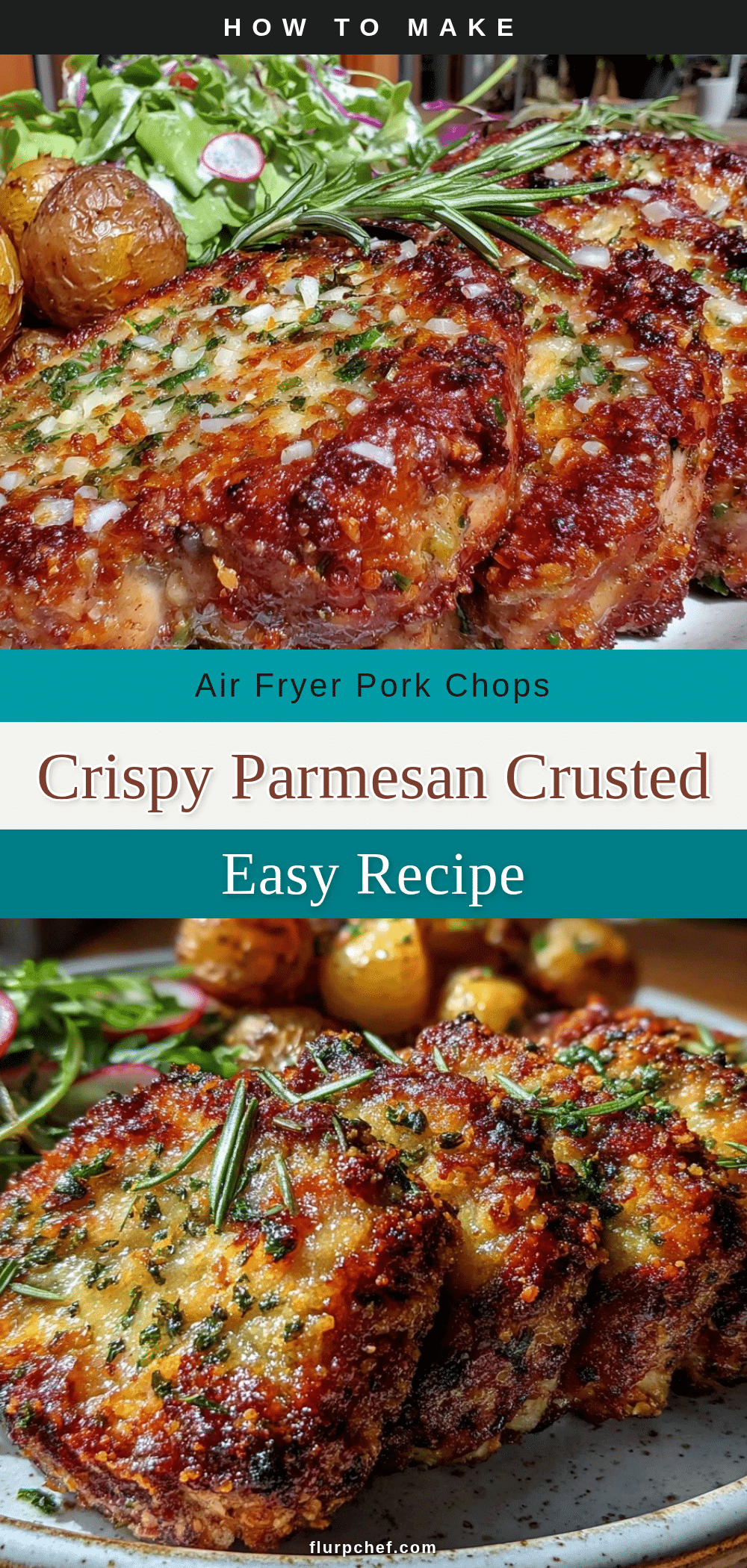 crispy parmesan crusted air fryer pork chops recipe