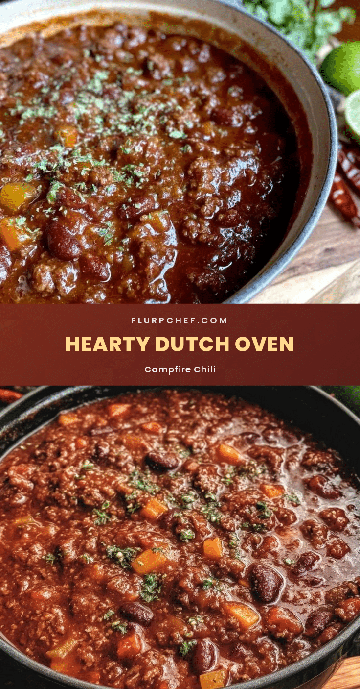 Dutch oven campfire chili recipe
