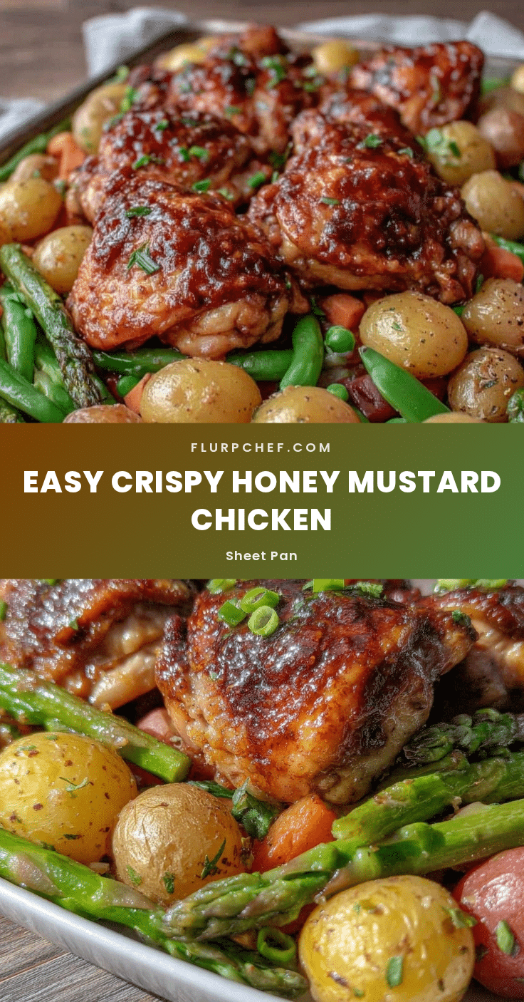 easy crispy sheet pan honey mustard chicken recipe