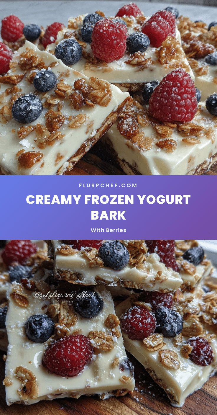 fresh frozen yogurt bark recipe