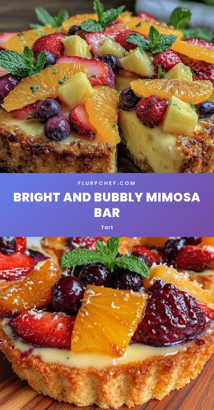 fresh mimosa bar fruit tart recipe
