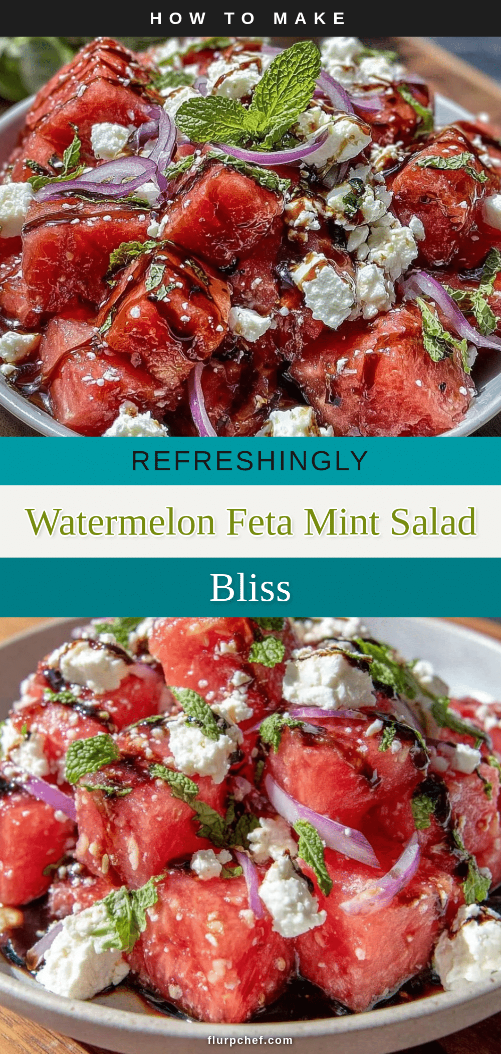 fresh watermelon feta mint salad recipe