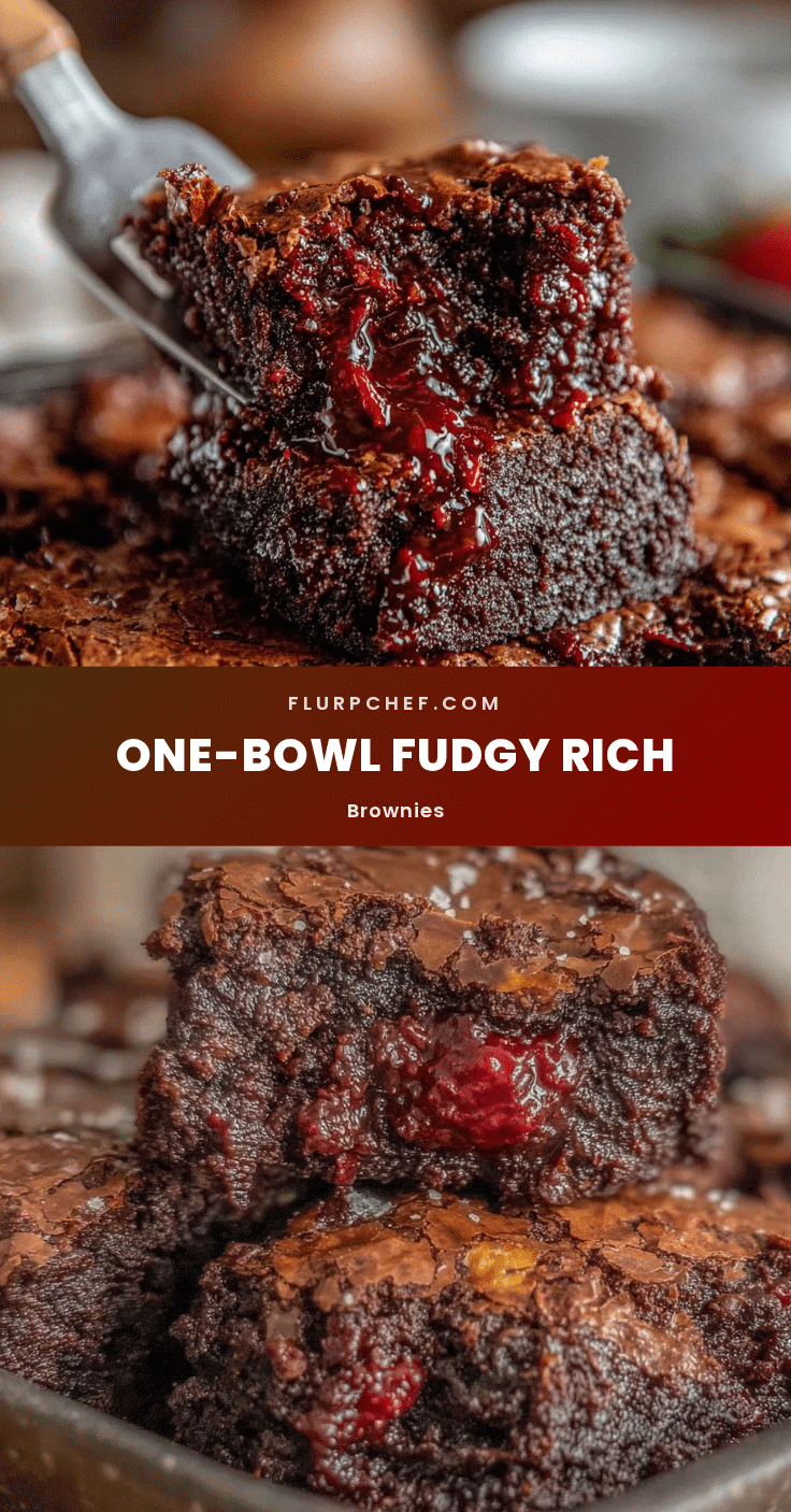 fudgy one-bowl brownies recipe