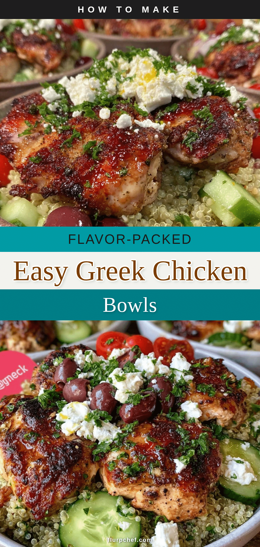 Greek chicken meal prep bowls recipe