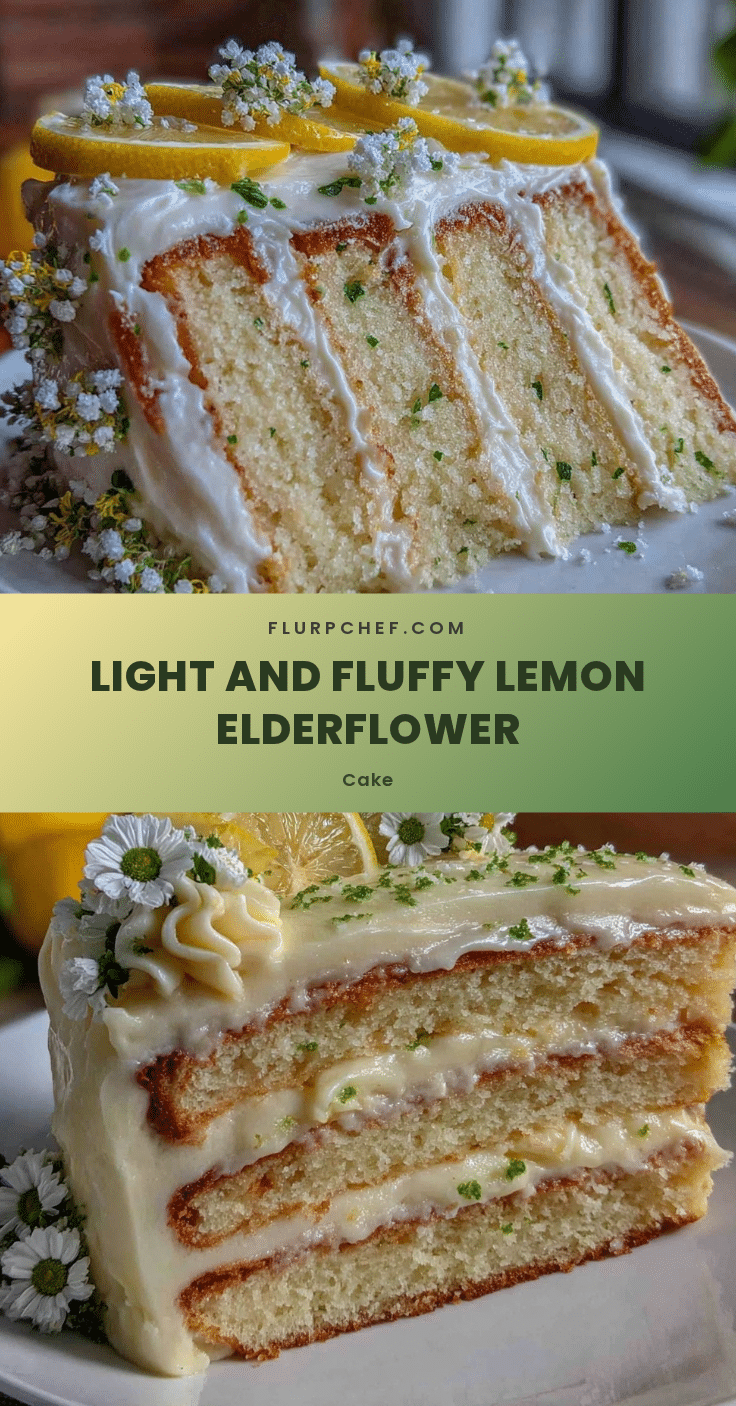 lemon elderflower layer cake recipe
