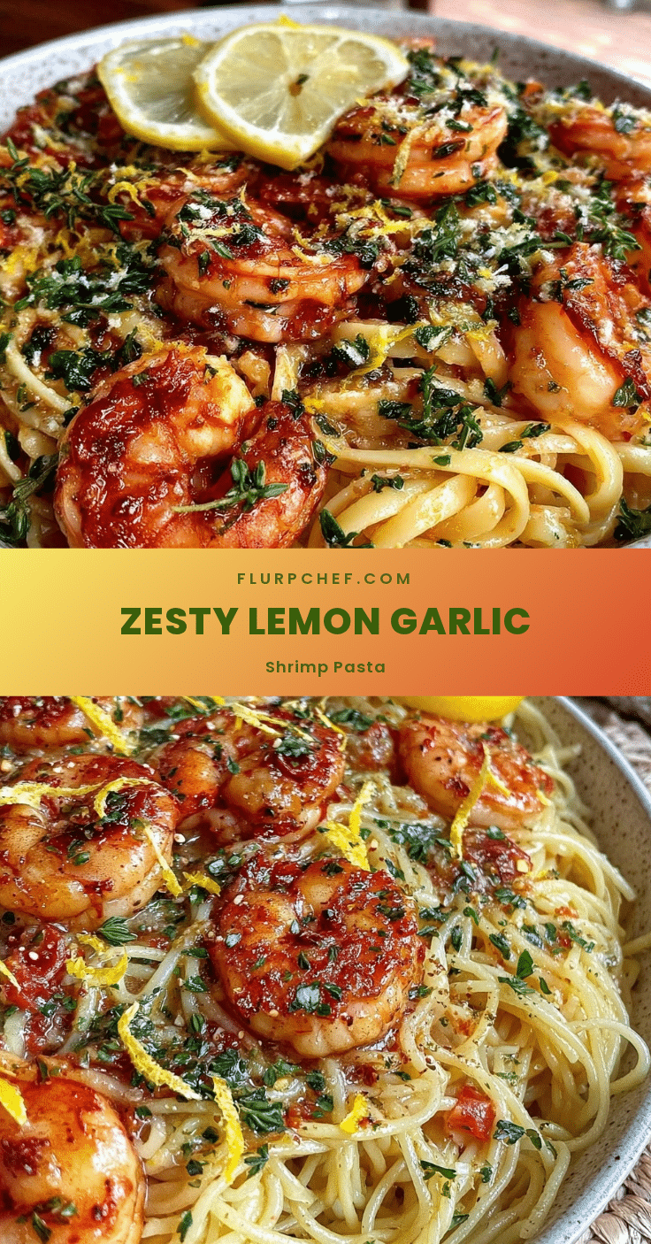 lemon garlic shrimp pasta recipe