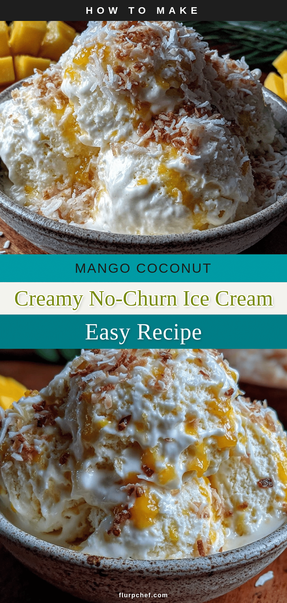 no-churn mango coconut ice cream recipe