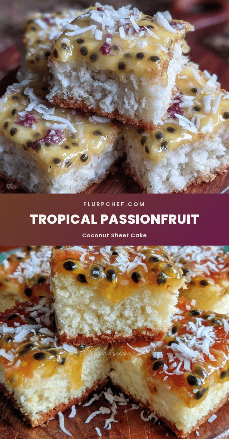 passionfruit coconut sheet cake recipe