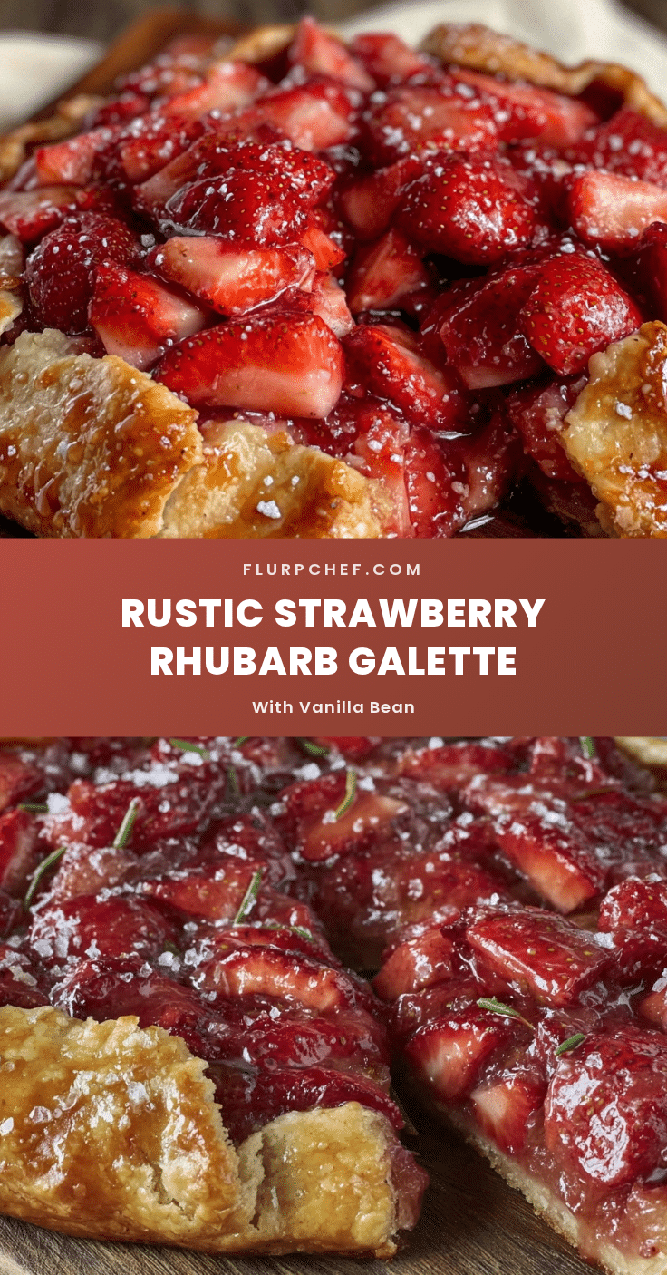 rustic strawberry rhubarb galette recipe