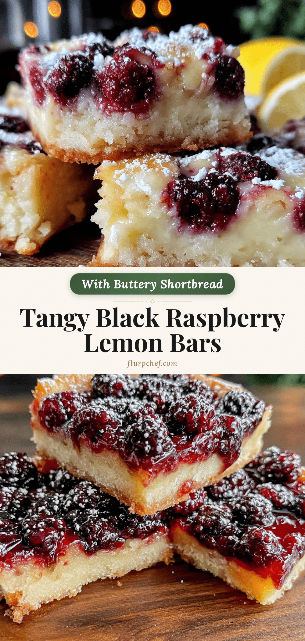 black raspberry lemon bars recipe