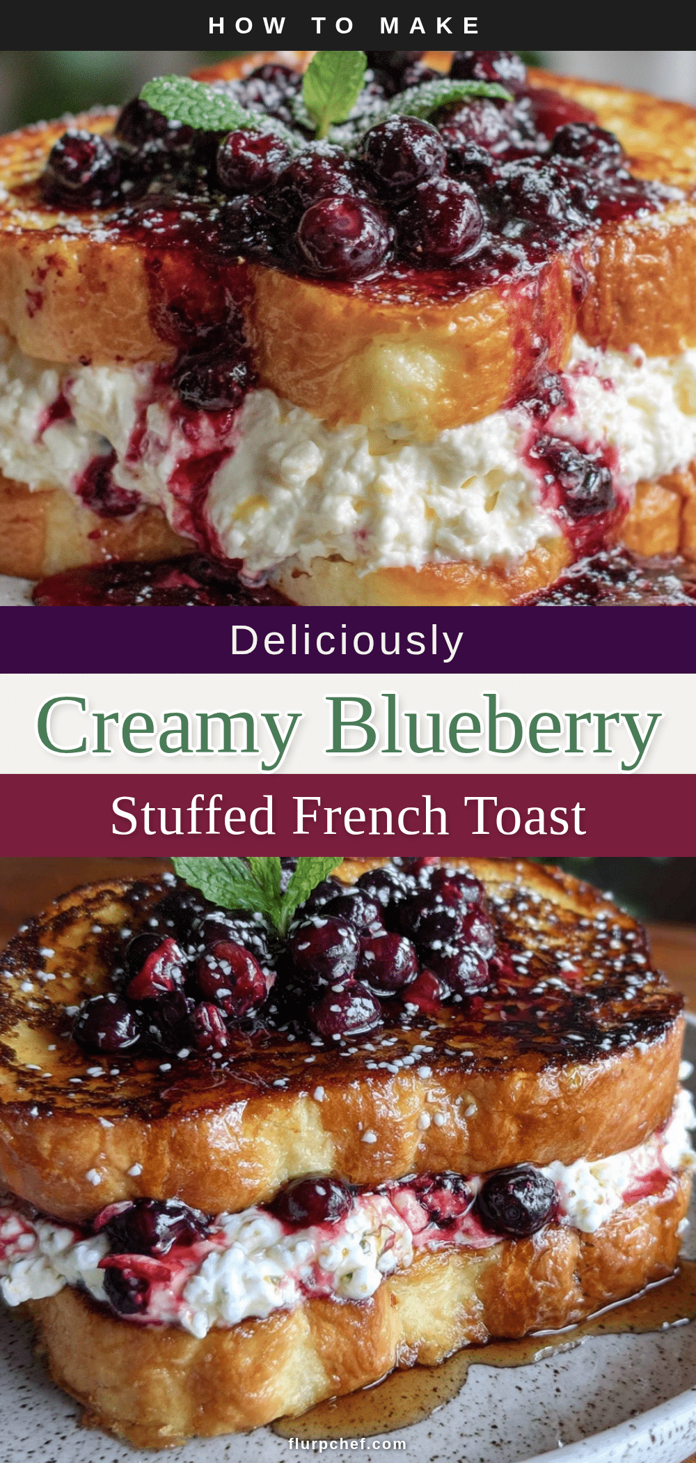 blueberry cream cheese stuffed french toast recipe