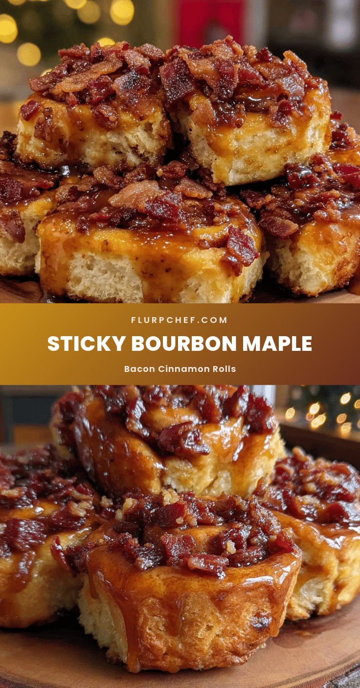 bourbon maple bacon cinnamon rolls recipe