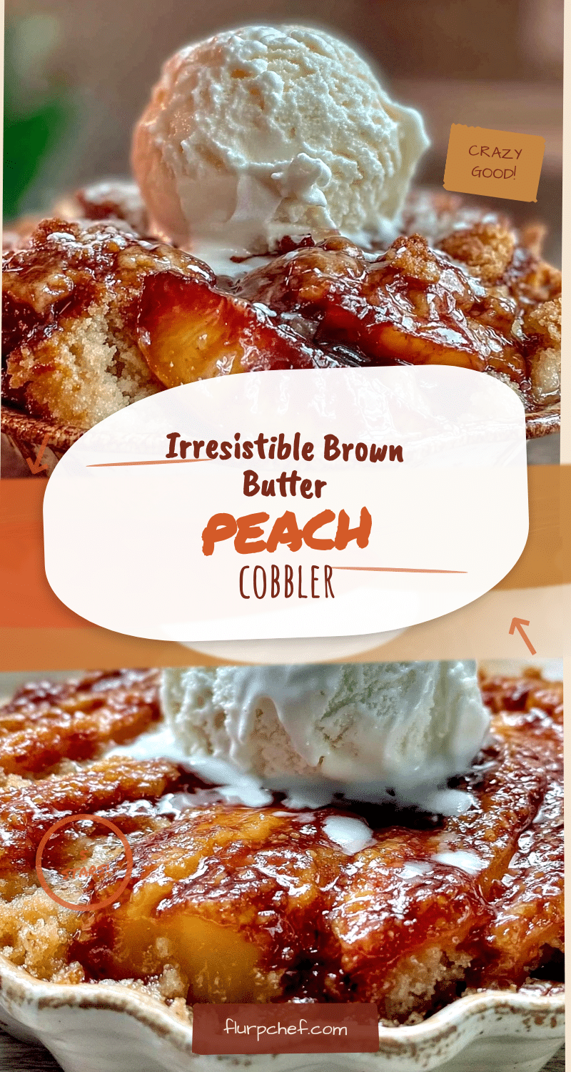 brown butter peach cobbler recipe