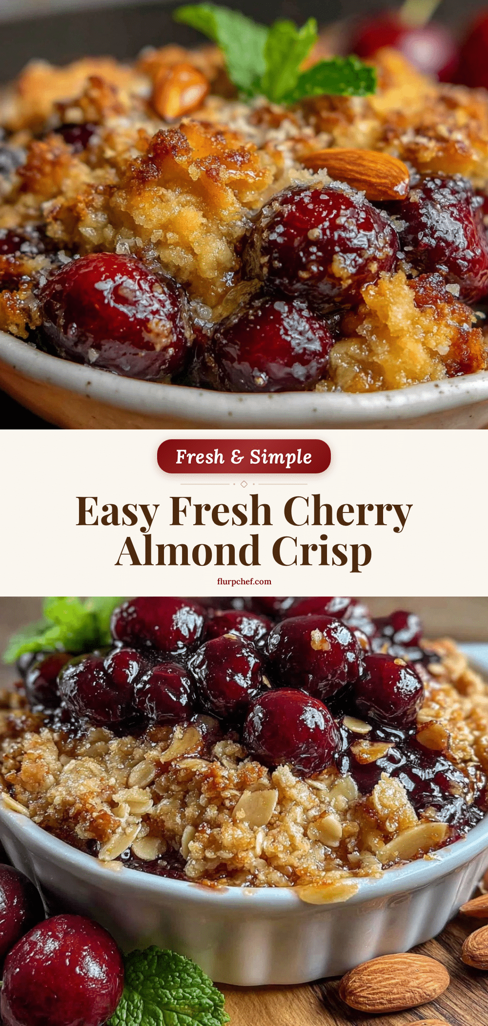 cherry almond crisp recipe